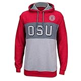 NCAA Ohio State Buckeyesメンズtri-colored杢パーカー、レッド、スモール