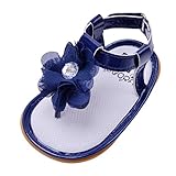 Boboraベビー乳児女の子フラワーパールプリンセスサンダルソフトソール最初ウォーカーCrib Shoes ( US Shipping ) カラー: ブルー