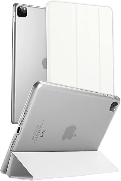 Hobinavi iPad Case, iPad Mini 1, iPad Mini 2, iPad Mini 3, iPad Cover, Auto Sleep Compatible, Trifold Stand, Lightweight, Thin, Shockproof, Scratch-Resistant, White - 1