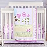 Dream On Me 3 Piece Reversible Portable Crib Bedding Set, Baby Owl by Dream On Me