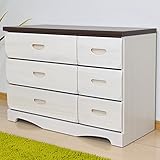 チェスト 幅100 3段 ローチェスト　収納家具 AYU-3-313 (ブラウン)