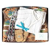 ボボ BOBO 綿毛布スリーパー+ガーゼ肌着50~60cm+ソックス7~9cm+マルチクリップ ギフトセット ベージュ 8898