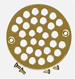 Plumbest d54 – 010装飾Stallシャワー排水用交換Strainerネジ、Polished Brass