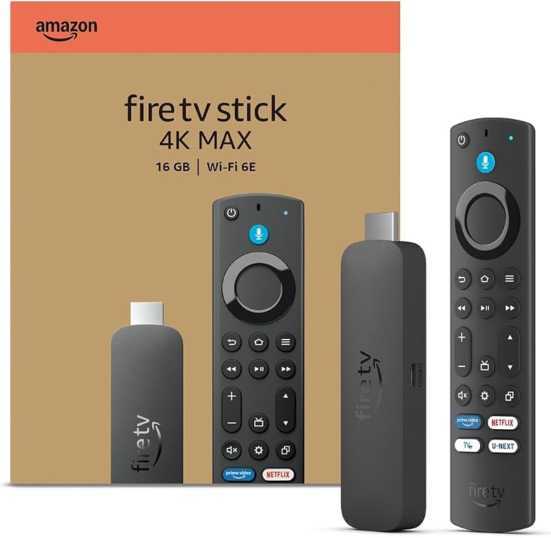 Amazon Fire TV Stick 4K Max(マックス) | Fire TV Stick史上最もパワフル | ストリーミングメディアプレイヤー