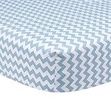 Trend Lab Blue Sky Chevron Crib Sheet by Trend Lab [並行輸入品]