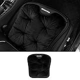 【JuYuna】トヨタに適用 シエンタ 車用 シートクッション SIENTA 10系 170系シートカバー 優しいフランネル ビロード 素材 暖かい 車用クッション シートカバー通気性 お尻クッション 滑り止め 座席 座布団 蒸れない 四季通用シートカバー 運転席 助手席（1PCS，ブラック・カーシートクッション）