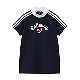 [キャロウェイ] レディース 半袖 ハイネックシャツ [LOVEシリーズ](吸汗速乾性・UVカット) / ゴルフ / C25134222 1120_ネイビー S