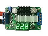 【PacoShop919】 昇圧 型 可変 DC-DC コンバーター基板 電圧計 付き 100W (緑色/グリーン) P157