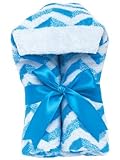 AM PM Kids! Tubby Mini Towels, Chevron with Blue Ribbon by AM PM Kids! [並行輸入品]