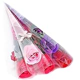 バラ ソープ 花束 フラワー プチ ギフト 母の日 入学 卒業 誕生日 お祝い 粗品 にも ミックス カラー 15本 セット