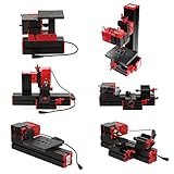 6in1 Mini Wood Metal Motorized Lathe Machine Woodworking Hobby DIY Tool 100-240V 6in1ミニウッドメタル電動旋盤機械木
