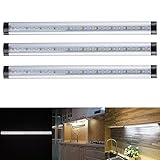 Yescom 3pcs 18 W下キャビネット照明90 LEDライトバープロフェッショナルキッチンストリップライトキット ホワイト 11CBL001-3PCKIT-CW 1