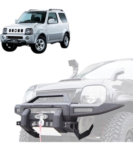 Amazon | JB23 ジムニー 4段可変スキッド牽引ハーフバンパー