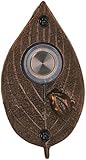 Waterwood WW015ORB Solid Brass Ladybug on Leaf Doorbell, Oil Rubbed Bronze [並行輸入品]