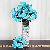 BalsaCircle 88シルクGerbera Daisy花 ブルー B01G31ZP2M