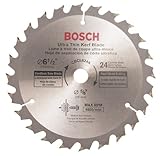 Bosch CBCL624A 6-1/2-Inch 24 Tooth ATB General Purpose Saw Blade with 5/8-Inch Arbor [並行輸入品]