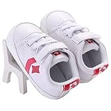 WAYLONGPLUS Prewalker Infant Anti-skid Soft Baby Shoes Toddler Sneaker (White Size 11) by WAYLONGPLU