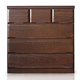 100LC マント 15/1 (BR) うづくり仕上げ うづくり家具 うづくり加工 ローチェスト aaaa 00560 幅100 引き出し収納 (ダークブラウン) (ダークブラウン)