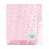 My Blankee Minky Dot Baby Blanket, Pink, 14 x 17