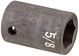 SK Hand Tool 34020 0.5 in. Drive, 6-Point Standard Fractional Impact Socket - 0.6 3 in.
