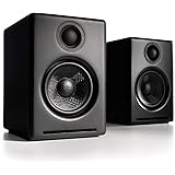 【国内正規品】Audioengine オーディオエンジン A2＋ワイヤレス・パワードスピーカー l Bluetooth aptX対応・16bit DACアンプ内蔵(ブラック)