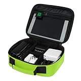 BAGSMART 整理用バッグ 電子機器向け 旅行用 ハードドライブ・USB・携帯電話・ケーブル・充電機を収納 グリーン BAGin020021052-FUS