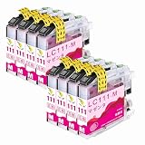 【稲妻トナー】LC111 インク マゼンタ 互換インク インクカートリッジ ブラザー(Brother)用 LC111-M 計8本 大容量/残量表示/個包装 対応機種：DCP-J957N DCP-J757N DCP-J557N MFC-J877N MFC-J827DN DCP-J952Nなど