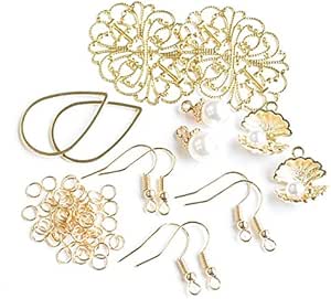 Amazon 手作り工房 My Mama 手作り ピアス 3個キット 手芸 セット ピアスが3つできちゃうセット アクセサリーパーツ 通販