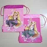 Disney（ディズニー）プリンセス・ラプンツエル・ナップサック巾着袋（ピンク） ライトピンク（左）