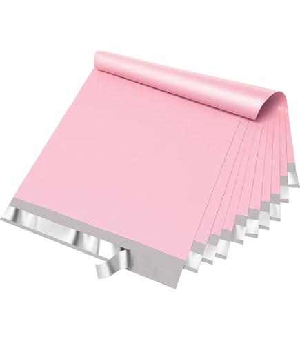 thumbnail image 2 of 200 Pink Bow Poly Mailers - 10x13 Waterproof Shipping Bags For Small Business 2 of 3