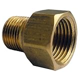 LASCO 17-8547 1/2-Inch Female Pipe Thread by 3/8-Inch Male Pipe Thread Brass Coupling by LASCO