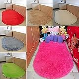KIKAIJA,Non-slip Bedroom Floor Soft Memory Plush Shaggy Mat Bath Bathroom Plain Foam Rug,マット (80 * 1