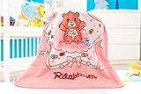 Animal Design Printed Double Sides Thick Mink Fleece Super Soft Baby Toddler Boys Girls Children Bla