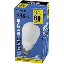 TOSHIBA 電球形蛍光ランプ　ネオボール　EFA13EL-E-U-2P Amazon | 東芝 ネオボール 電球形蛍光ランプ 電球60ワットタイプ