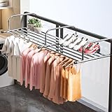 seacall ベランダ物干し ピンチハンガー 10個ピンチ付き 伸縮可能 78-140cm 室内 屋外 防風フック 耐荷重25kg 組み立て不要 折りたたみ式 収納便利 タオルハンガー 物干し台 省スペース 花台 ラクラク干せる (C-アップグレードモデル 78~140CM)