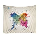 Messageeタペストリー壁吊りMandalaボヘミアンIndianヒッピー壁アート ベージュ MSG-R0079-19