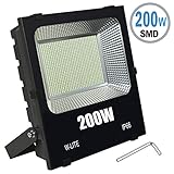 W-LITE led 投光器 30w 50w 100w 昼光色 作業灯 6000K 120度 防水加工 フラッドライト 看板灯 集魚灯 駐車場灯 ナイター 船舶 「改良版」 (昼光色, 200w)