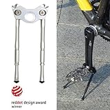 Gearoop自転車自転車CoolStandアルミ調整可能なサイドスティック33 – 39 mm,シルバー
