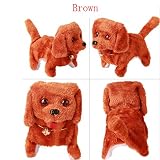 Wunes(TM)?ラブリー電子ペット犬のおもちゃのバッテリーは、幼児の贈り物のためのおもちゃの動物を見るぬいぐるみ犬を歩く