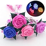 elegantstunning　ローズフラワーライト　造花　LEDライト付き　インテリア花　新婚部屋装飾 バレンタインデー　ホワイトデー　プロポーズ 記念日 誕生日