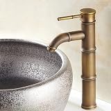ELLEN-HOMEDECORバンブーデザインシングルレバー洗面台蛇口_style1