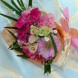 155【お祝い 誕生日 ギフト】【花束】お手軽ミニ花束・・ピンク系