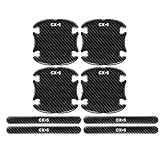 【InnoWave】CX-5 専用 ドアハンドル プロテクター 8個セット2018年4月～現在 CX-5 車ドアガード キズ防止 装着簡単 独自設計 黒