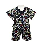 (ラスク) RUSK ベビー甚平　ブラック　80cm