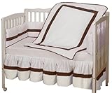 Baby Doll Bedding Classic Mini Crib/ Port-a-Crib Bedding Set, White by BabyDoll Bedding