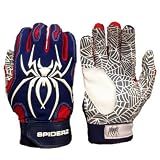Spiderzハイブリッド大人用野球/ソフトボールバッティング手袋 L HYB16NRWL
