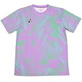 SOCCERJUNKY サッカージャンキー CP25A15 PikaPikaワークアウトシャツ 1009 トレーニングシャツ ワークアウトシャツ Tシャツ シャツ 半袖 (JP, アルファベット, XL, 128.ライトパープル)