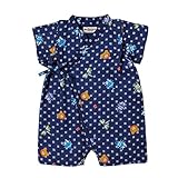 ミキハウス ホットビスケッツ (MIKIHOUSE HOT BISCUITS) 甚平オール 72-7501-976 M(70-80cm) 紺