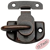 Designers Impressions 53744 Oil Rubbed Bronze cam-actionウィンドウサッシロックandキーパー – 10パック