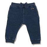 デニム風裏毛パンツ ブルー 70